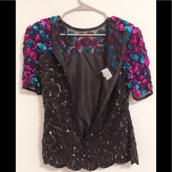 Vintage Sequin Stenay Blouse - Picture 14 of 17